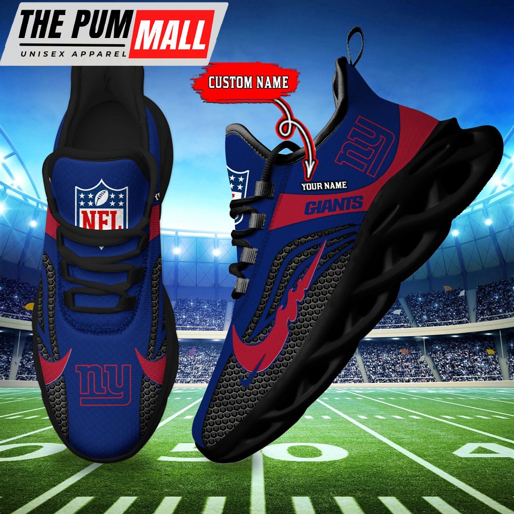 NFL New York Giants Football Team New Design Max Soul Shoes Sneaker