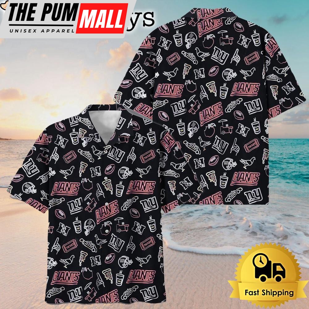 NFL New York Giants Game Day Meets Island Vibes Hawaiian Shirt