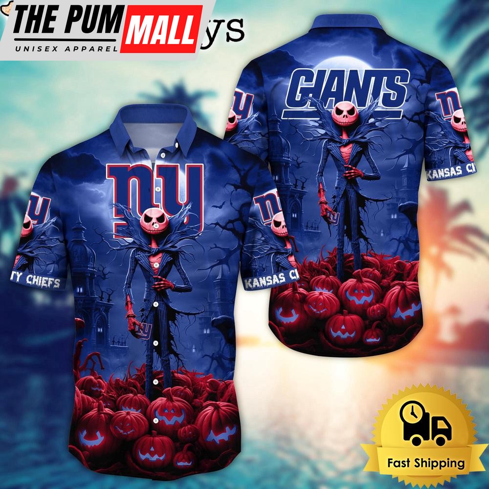 NFL New York Giants Halloween Jack Hawaiian Shirt