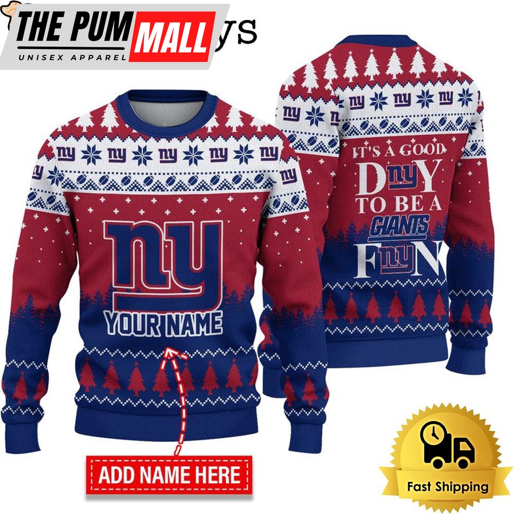 NFL New York Giants It’s A Good Day To Be A Fan Ugly Christmas Sweater