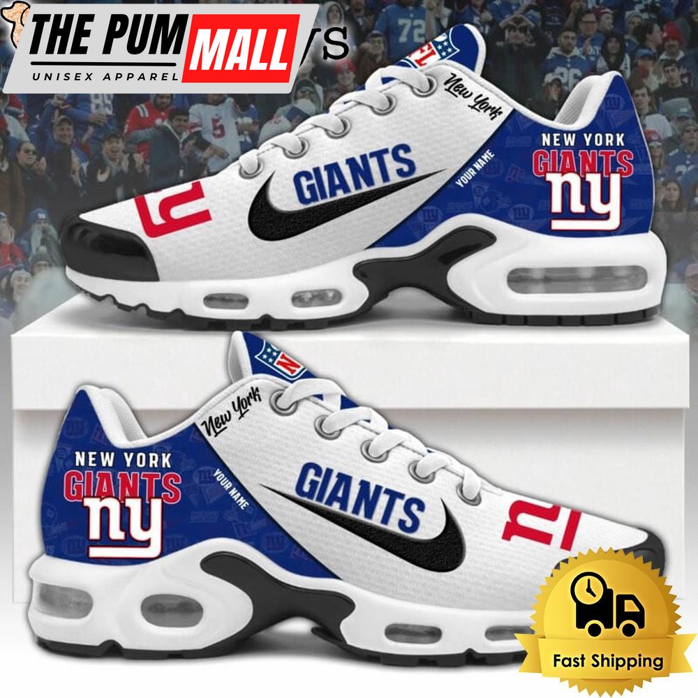 NFL New York Giants Logo 2024 Custom Air Max Plus Shoes, NFL Fan Shoes