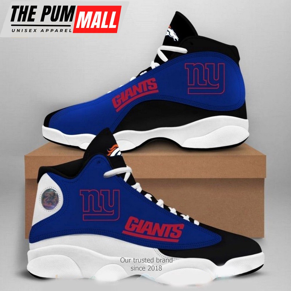 NFL New York Giants Logo Football Team Air Jd 13 Shoes