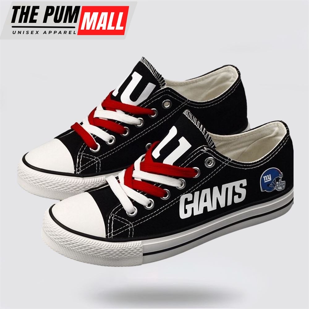 NFL New York Giants Low Top Canvas Shoes Sport Sneakers Experience The Perfect Blend Of Style And Performance