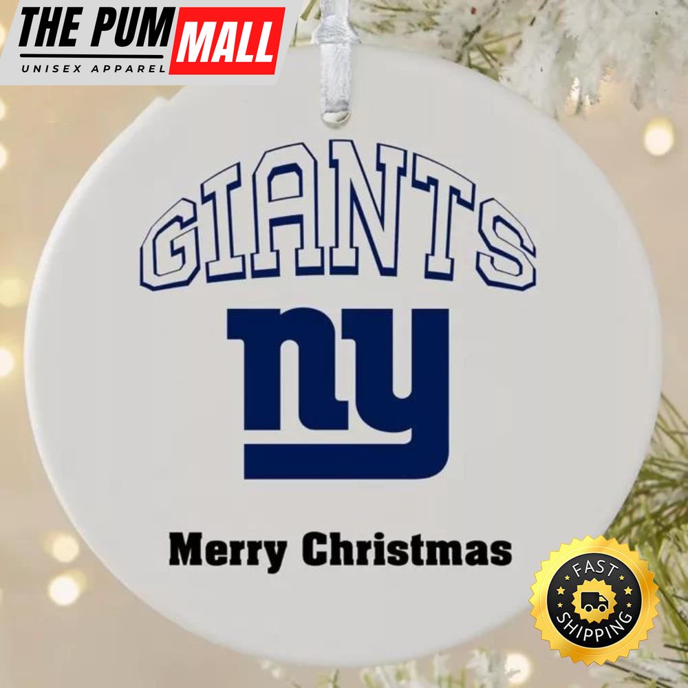 NFL New York Giants Merry Christmas NFL Football Ornaments Limited Edition