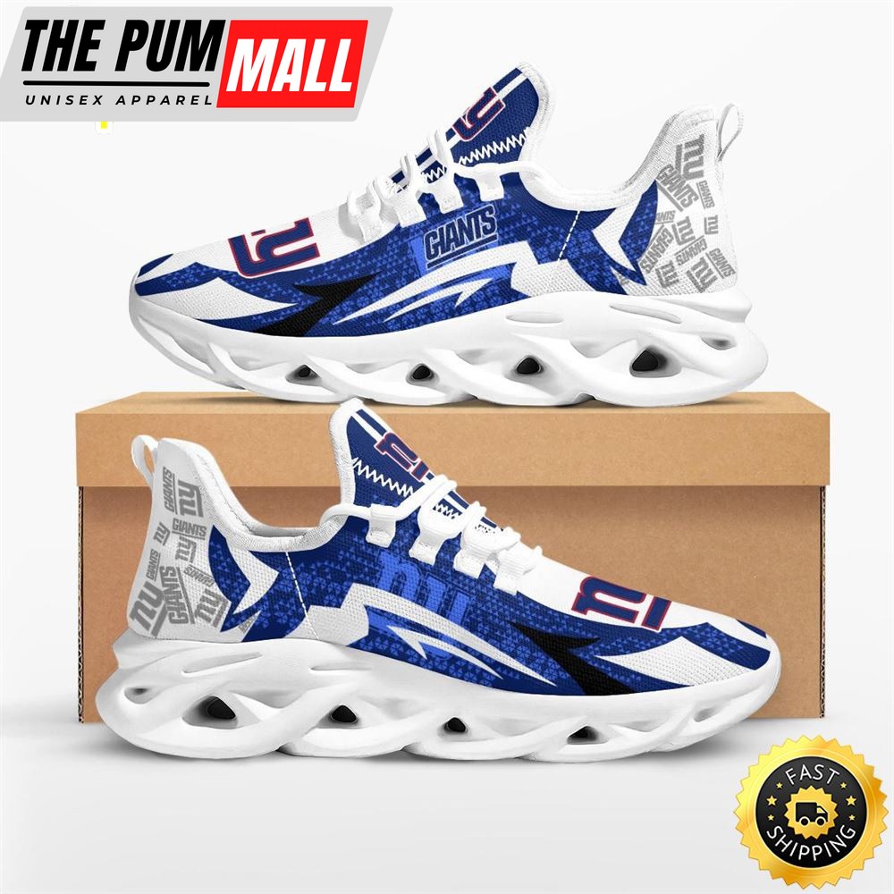 NFL New York Giants Symbol Geometric Pattern Max Soul Shoes