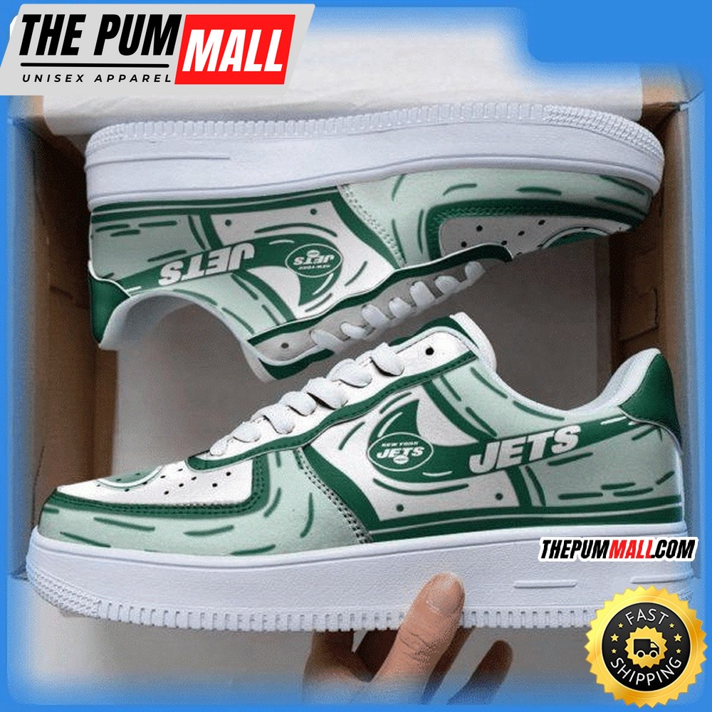NFL New York Jets Air Force 1 Shoes Sneaker Trending For Fans
