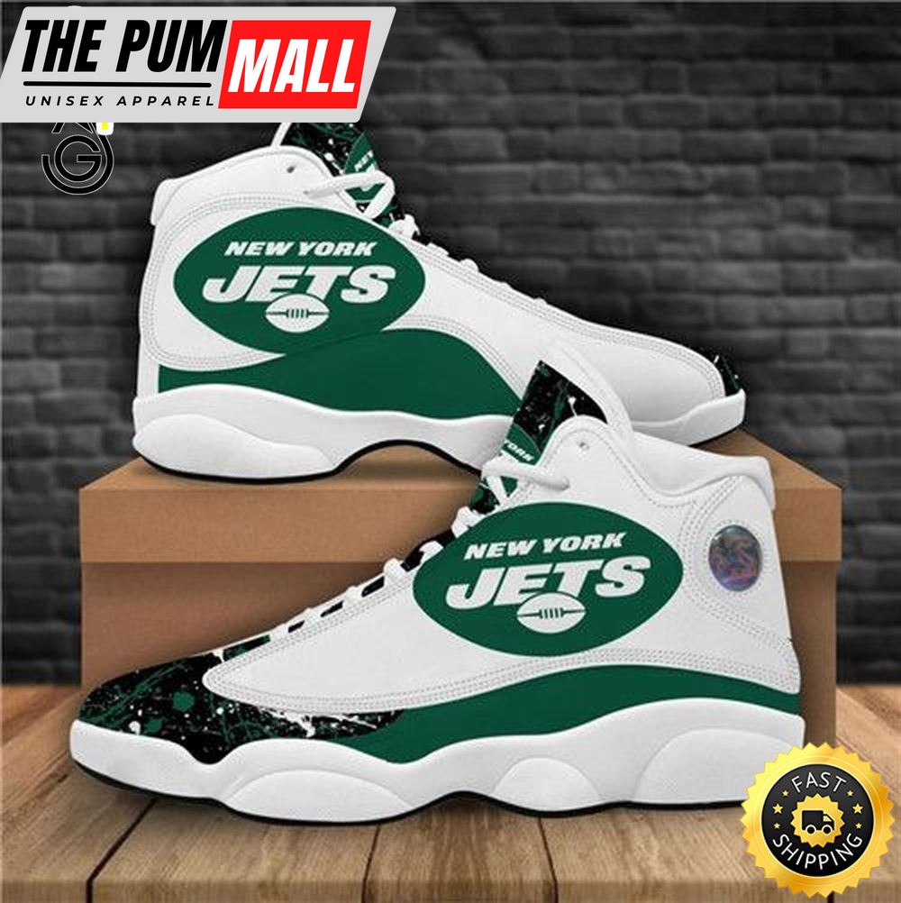 Nfl New York Jets Air Jd 13 Shoes