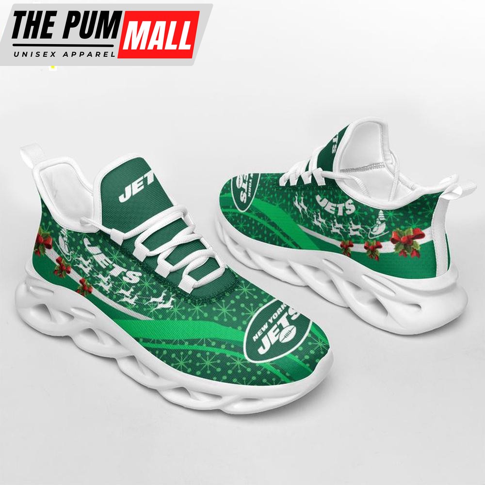 NFL New York Jets Christmas Pattern Max Soul Shoes Gift For Fans