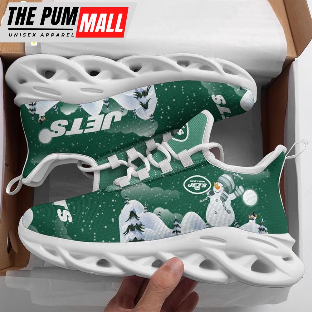 NFL New York Jets Christmas Snowman Max Soul Shoes