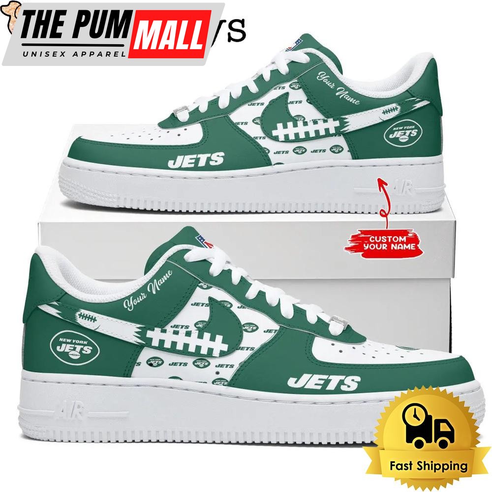 NFL New York Jets Dress With A Winning Attitude Custom Air Force 1 Shoes