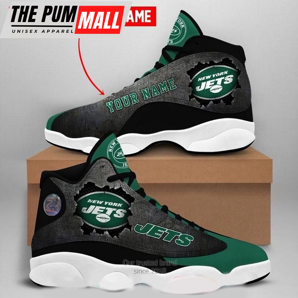 NFL New York Jets Football Logo Custom Air Jd 13 Shoes