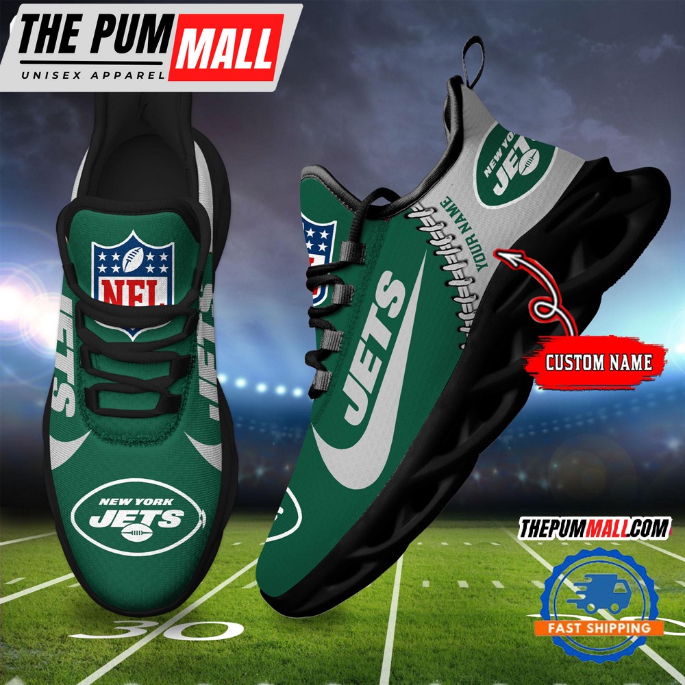 NFL New York Jets Football New Season Sneaker Max Soul Shoes