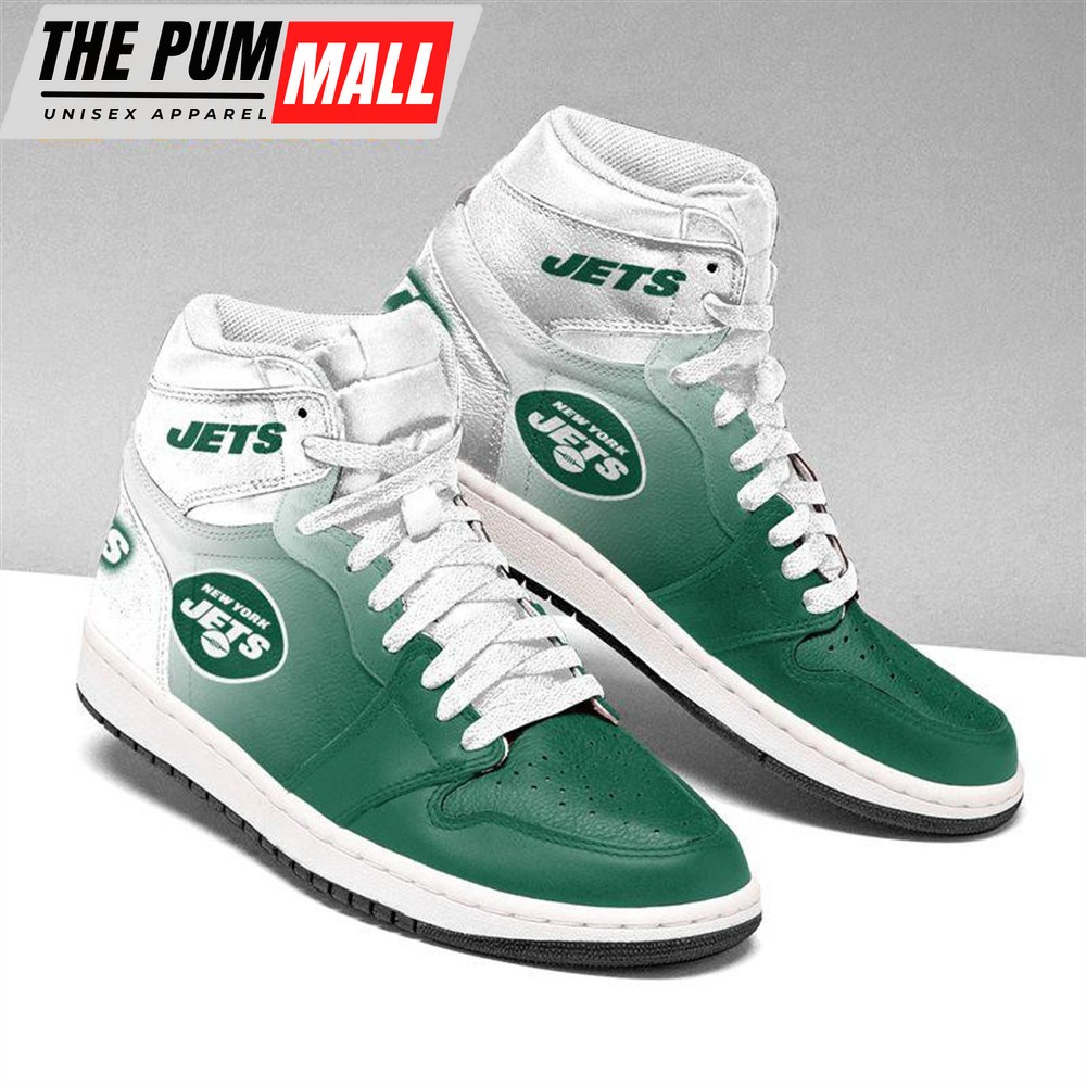 NFL New York Jets Football Team Air Jd 1 Hightop Shoes Sizes