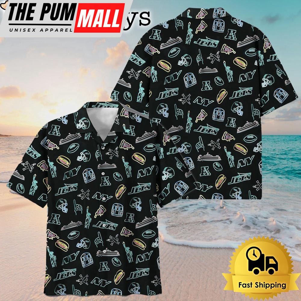 NFL New York Jets Game Day Meets Island Vibes Hawaiian Shirt