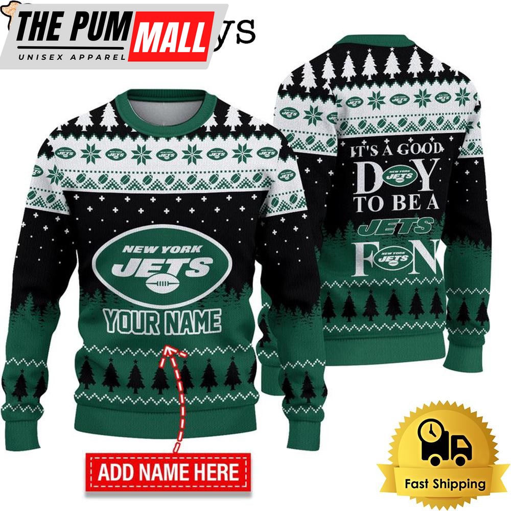 NFL New York Jets It’s A Good Day To Be A Fan Ugly Christmas Sweater