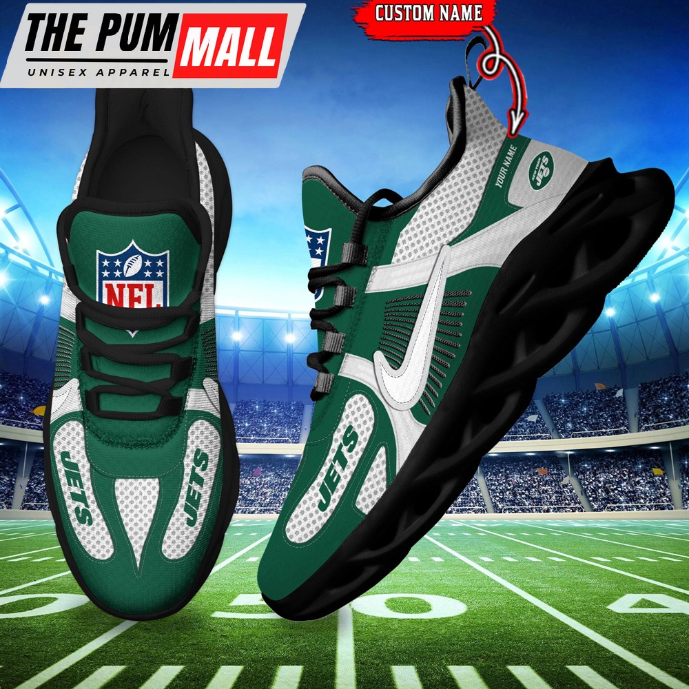NFL New York Jets Logo Football Team New Season Max Soul Shoes