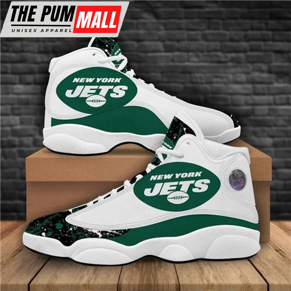 NFL New York Jets Logo Team Print Air Jd 13 Shoes