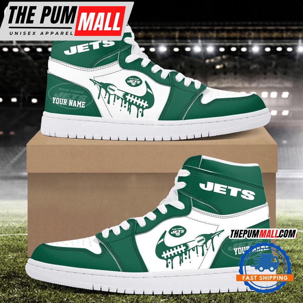 NFL New York Jets New Season Custom Air Jd 1 Hightop Shoes