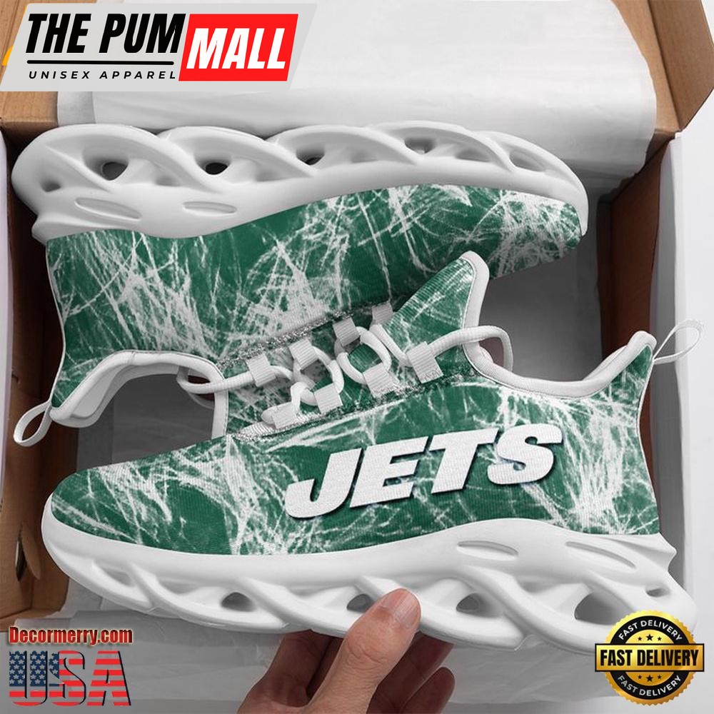 NFL New York Jets Smoke Pattern Max Soul Shoes , Running Sneakers Shoes