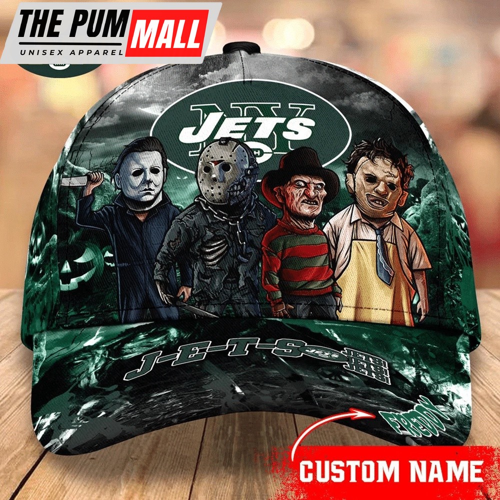 NFL New York Jets Special Horror Movie Characters Halloween Baseball Cap