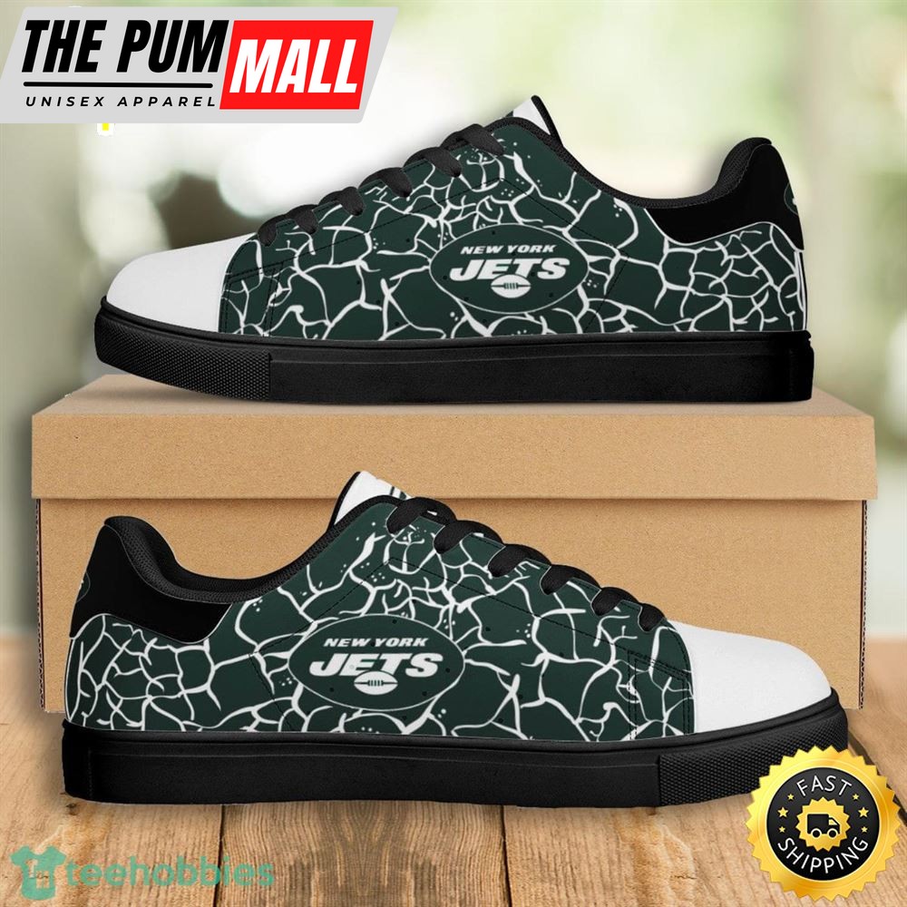NFL New York Jets Stan Smith Low Top Skate Shoes For Sport Team