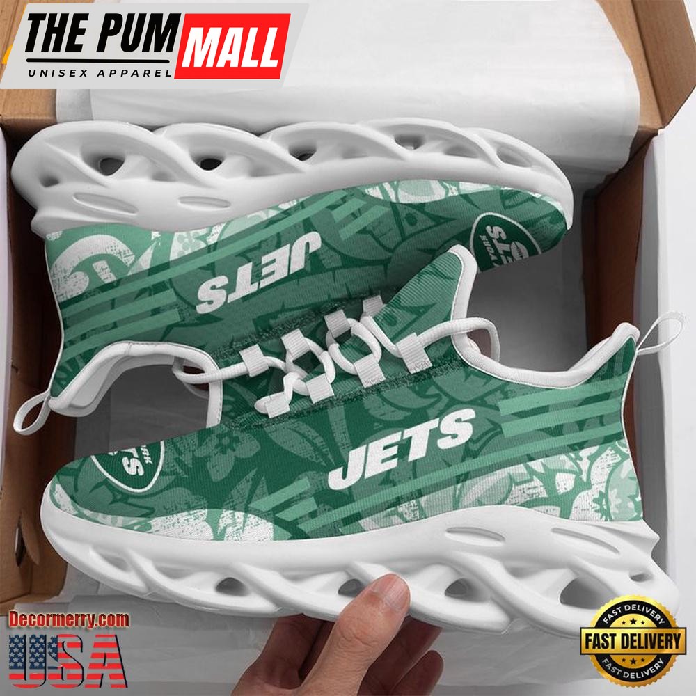 NFL New York Jets Tropical Max Soul Shoes , Running Sneakers Shoes