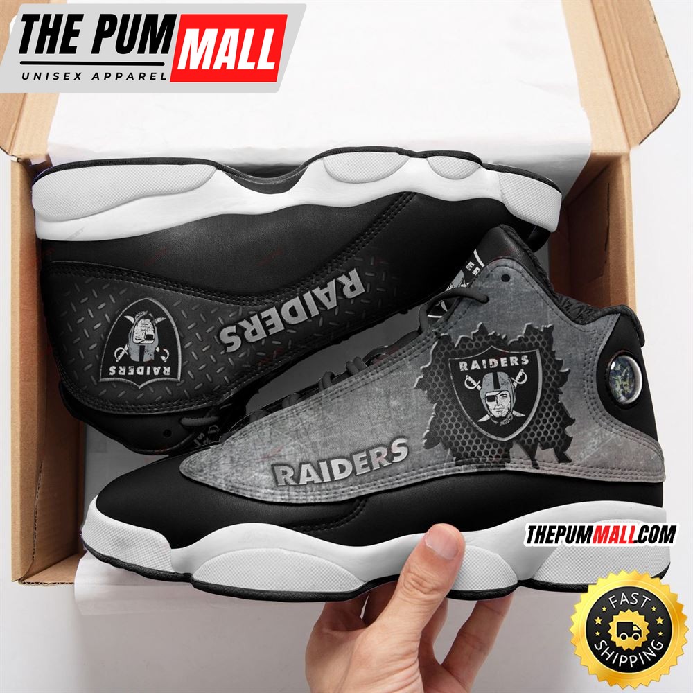 NFL Oakland Raiders Air Jd 13 Shoes V3