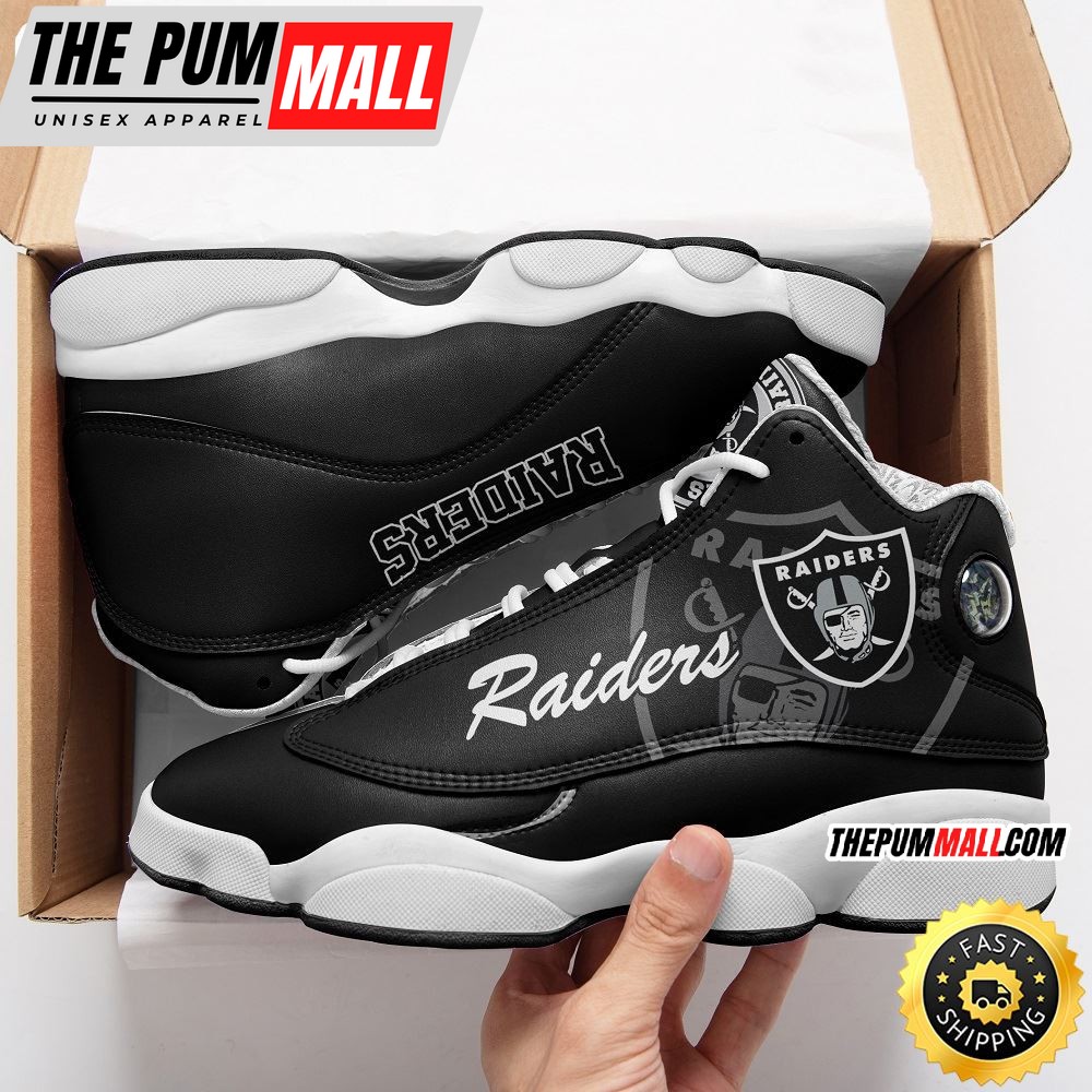 NFL Oakland Raiders Air Jd 13 Shoes V4