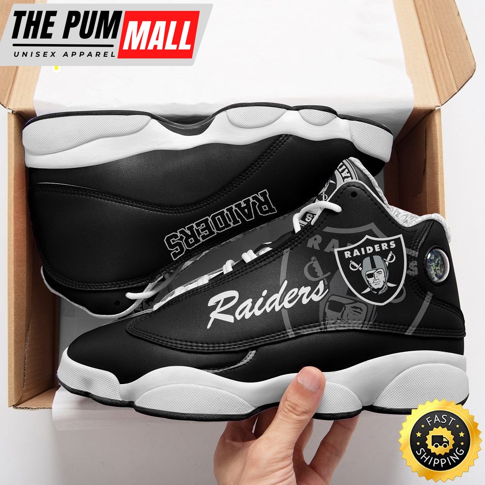 NFL Oakland Raiders Air Jd 13 Shoes V4