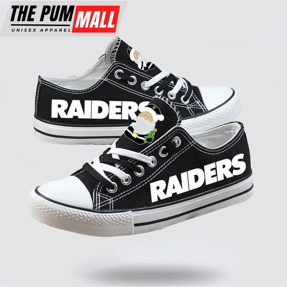 nfl-oakland-raiders-low-top-canvas-print-chrismas-design-shoes-sport-sneakers-xw0oof66 NFL Oakland Raiders Low Top Canvas Print Chrismas Design Shoes Sport Sneakers