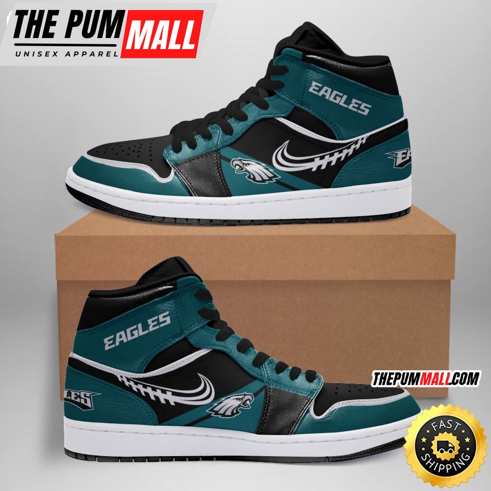 NFL Philadelphia Eagles Air Jd 1 Shoes Sleek Jordan 1 Shoes