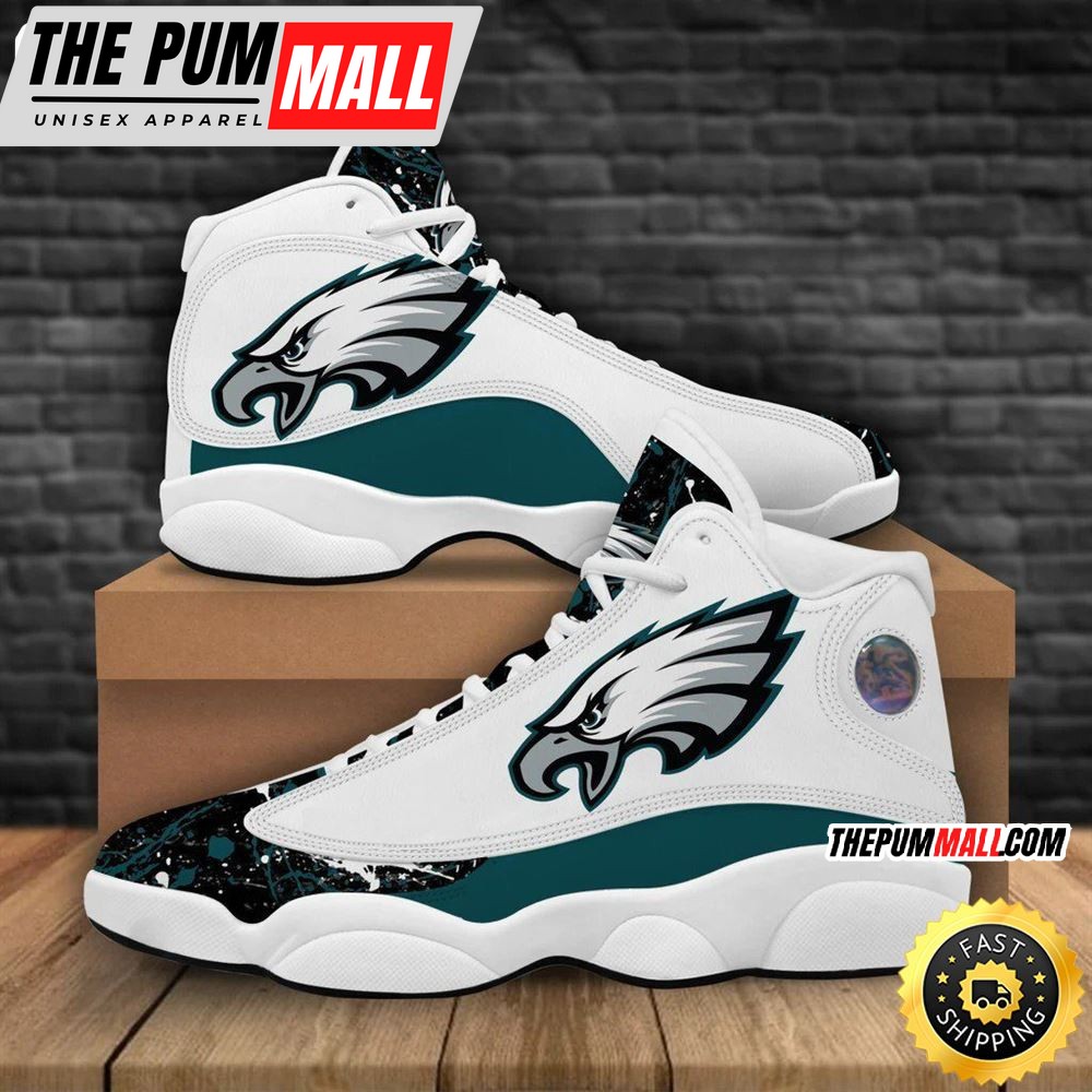 NFL Philadelphia Eagles Air Jd 13 Shoes V2