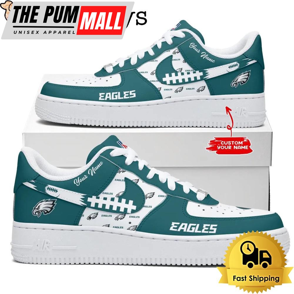 NFL Philadelphia Eagles Bold Kicks Strong Team Custom Air Force 1 Shoes