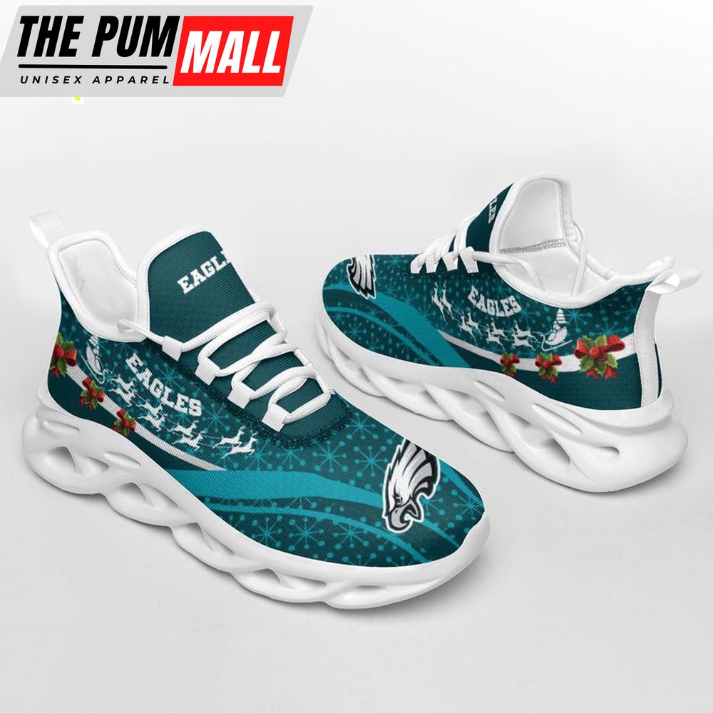 NFL Philadelphia Eagles Christmas Pattern Max Soul Shoes Gift For Fans