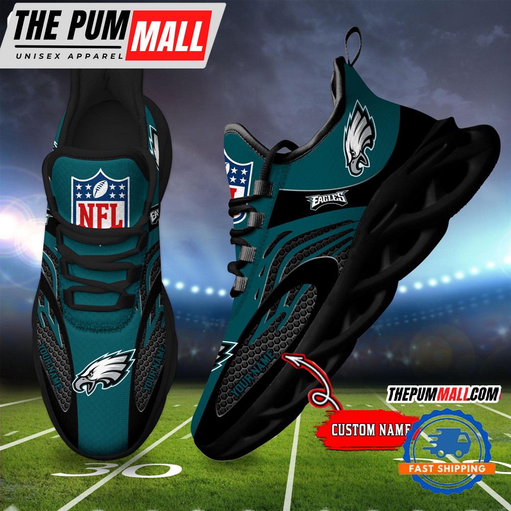 NFL Philadelphia Eagles Football Logo Team New Design Max Soul Shoes Sneaker