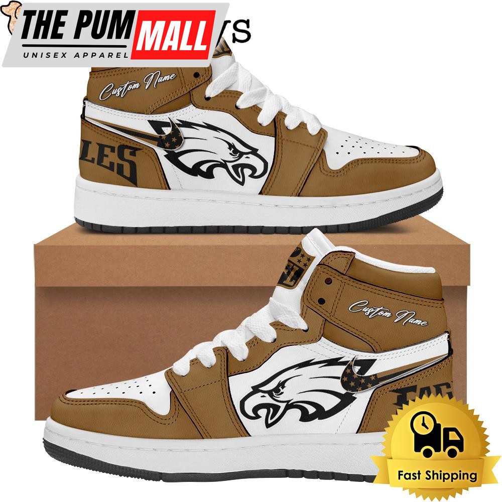 NFL Philadelphia Eagles Football Salute To Service Custom Air Jd 1 Shoes