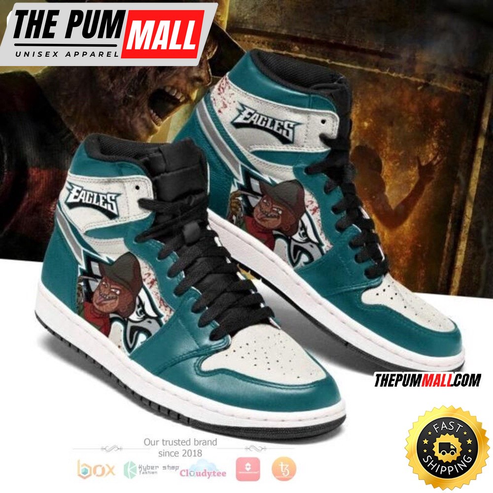 NFL Philadelphia Eagles Green Special Air Jd 1 High Sneakers