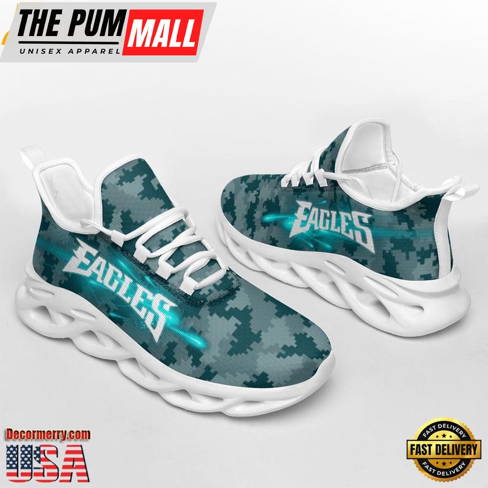 NFL Philadelphia Eagles Knitted Camouflage Max Soul Shoes , Running Sneakers Shoes