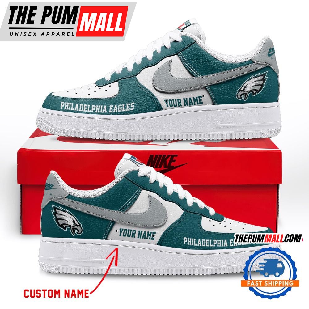NFL Philadelphia Eagles Limited Edition Personalized Air Force 1 Shoes Sneaker