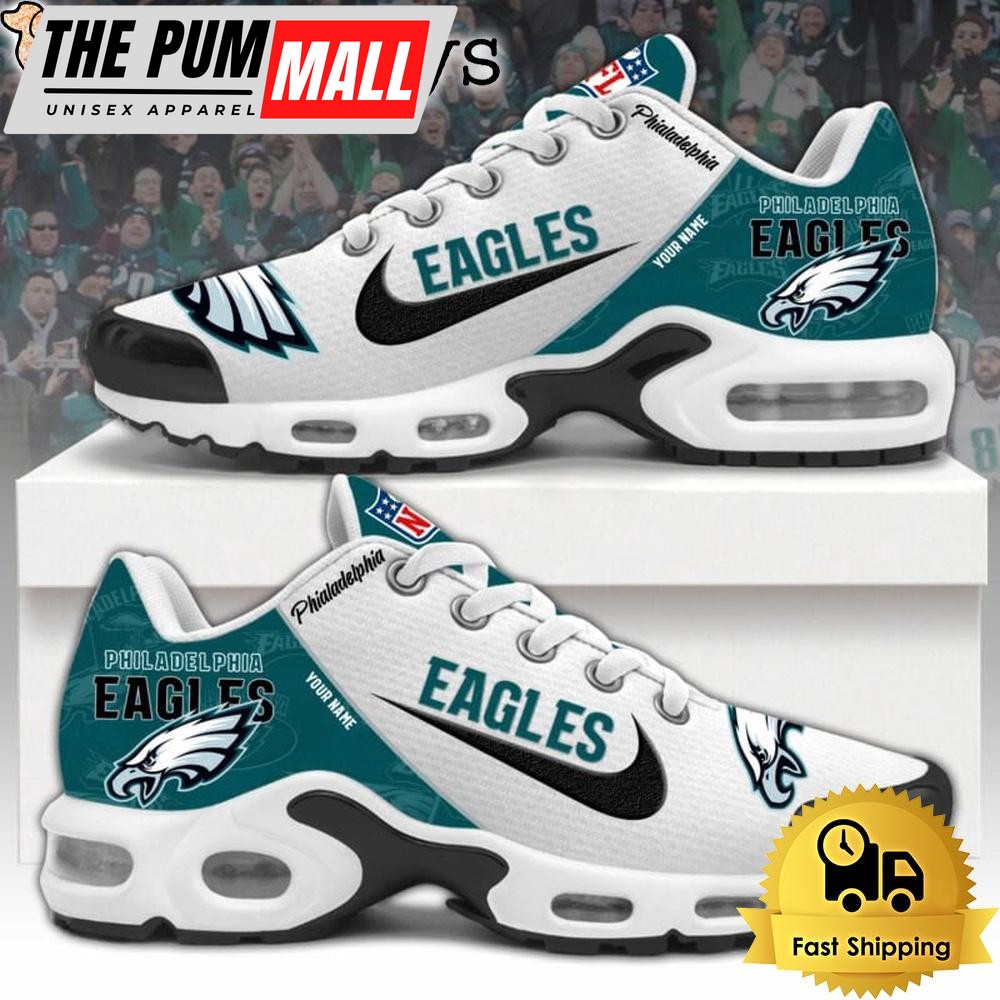 NFL Philadelphia Eagles Logo 2024 Custom Air Max Plus Shoes, NFL Fan Shoes
