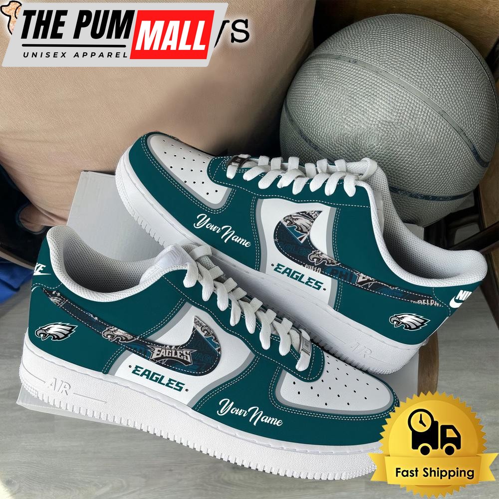 NFL Philadelphia Eagles Logo Team Limited Edition New Design Custom Air Force 1 Shoes