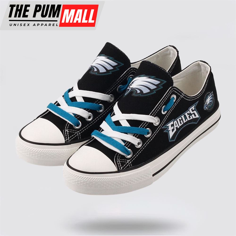 NFL Philadelphia Eagles Low Top Canvas Shoes Sport Sneakers Experience The Perfect Blend Of Style And Performance