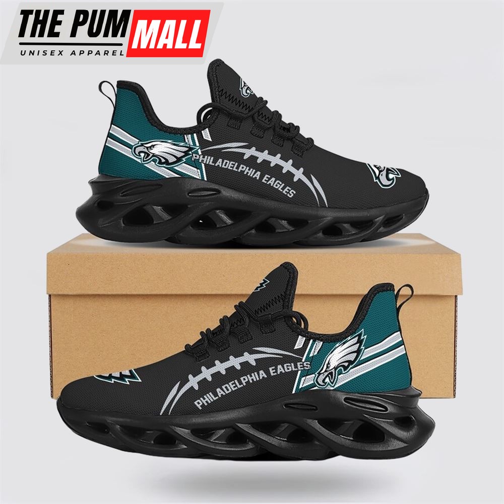 NFL Philadelphia Eagles Max Soul Shoes Sneakers Sport Shoes Dominate The Streets With Authentic Nfl Style