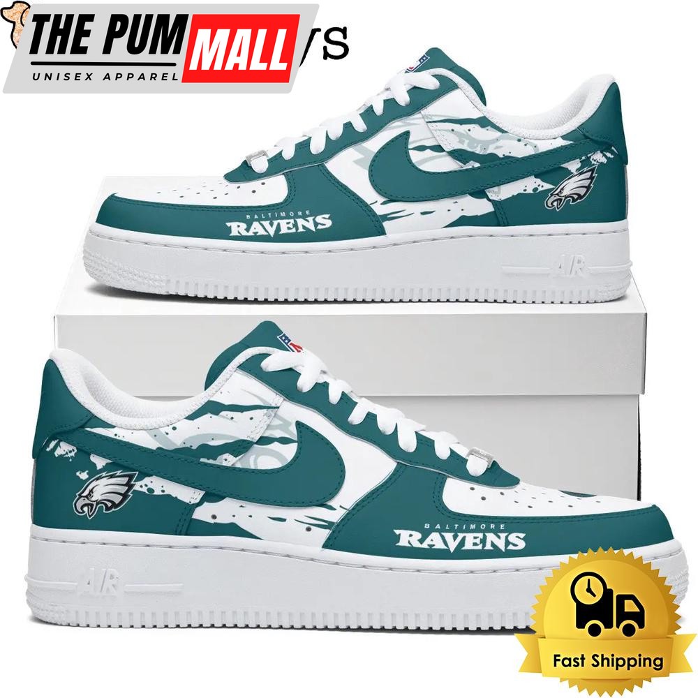 NFL Philadelphia Eagles New Design 2025 Custom Air Force 1 Shoes