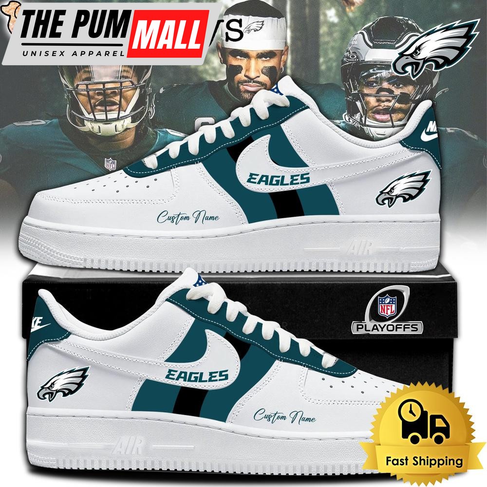 NFL Philadelphia Eagles New Design Limited Custom Air Force 1 Shoes