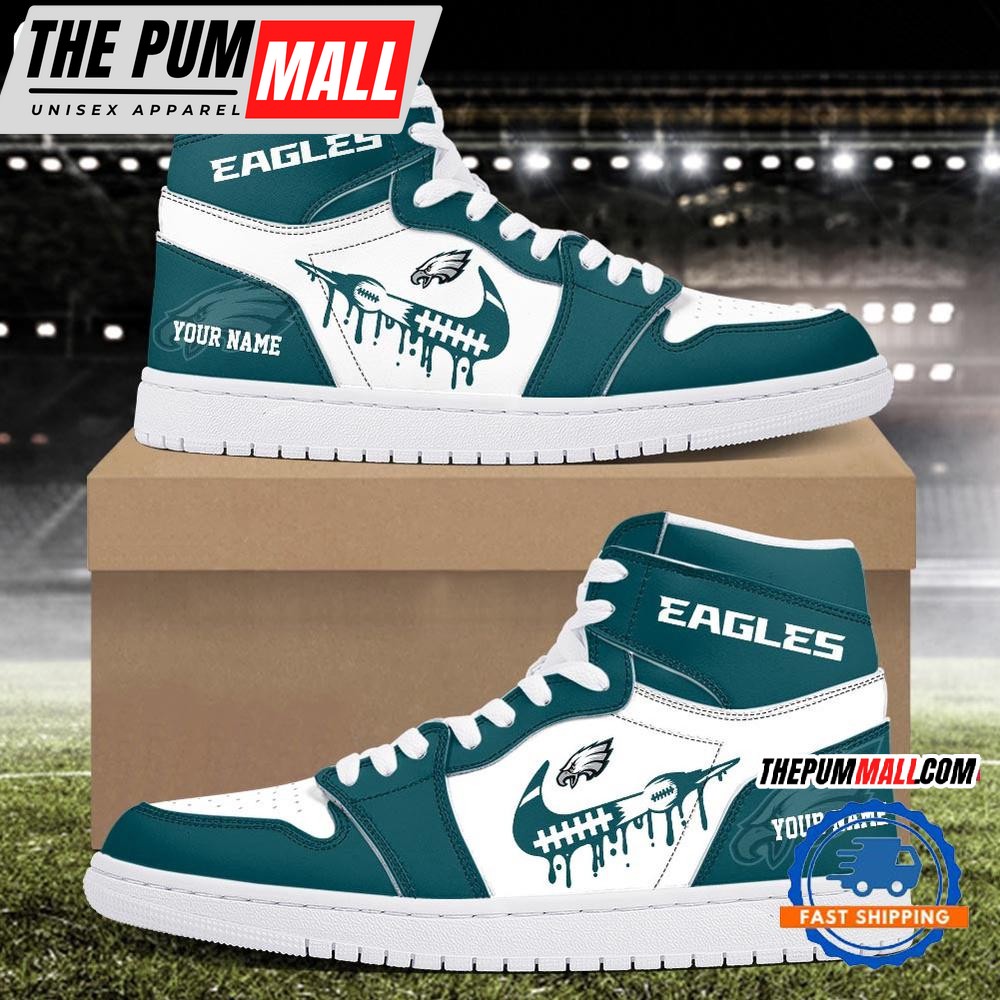NFL Philadelphia Eagles New Season Custom Air Jd 1 Hightop Shoes