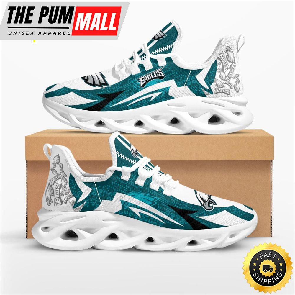 NFL Philadelphia Eagles Symbol Geometric Pattern Max Soul Shoes