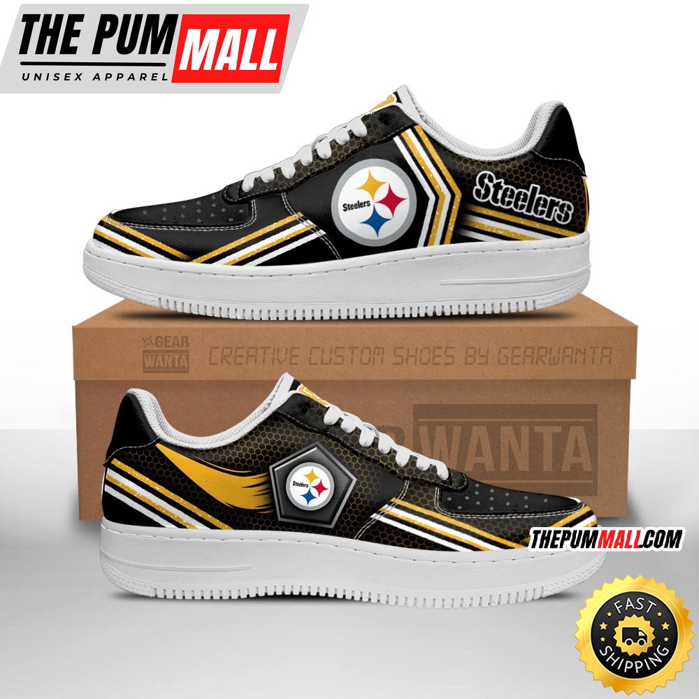 NFL Pittsburgh Steelers Air Force 1 Shoes Air Sneakers For Fans