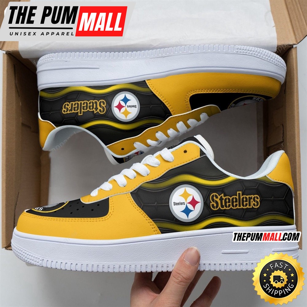 NFL Pittsburgh Steelers Air Force 1 Shoes Football Sports Shoes