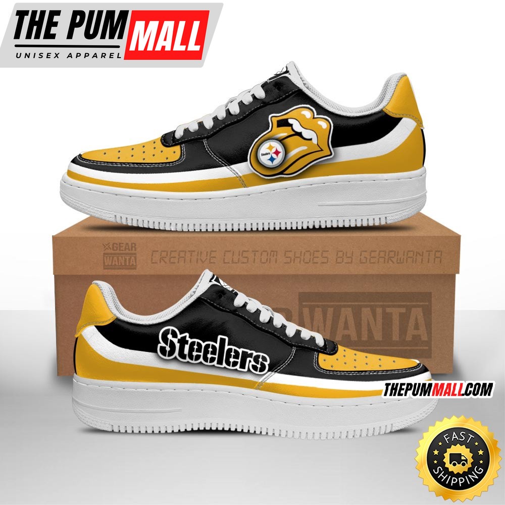 NFL Pittsburgh Steelers Air Force 1 Shoes Sexy Lips For Fans